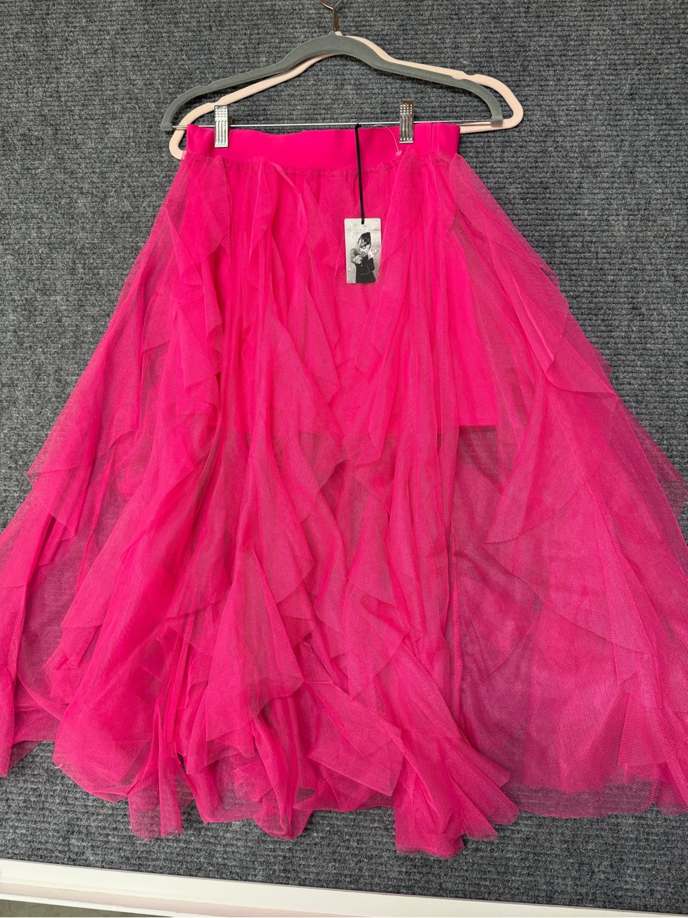 Sincerely Jules Hot Pink Layered Tulle Skirt Balletcore